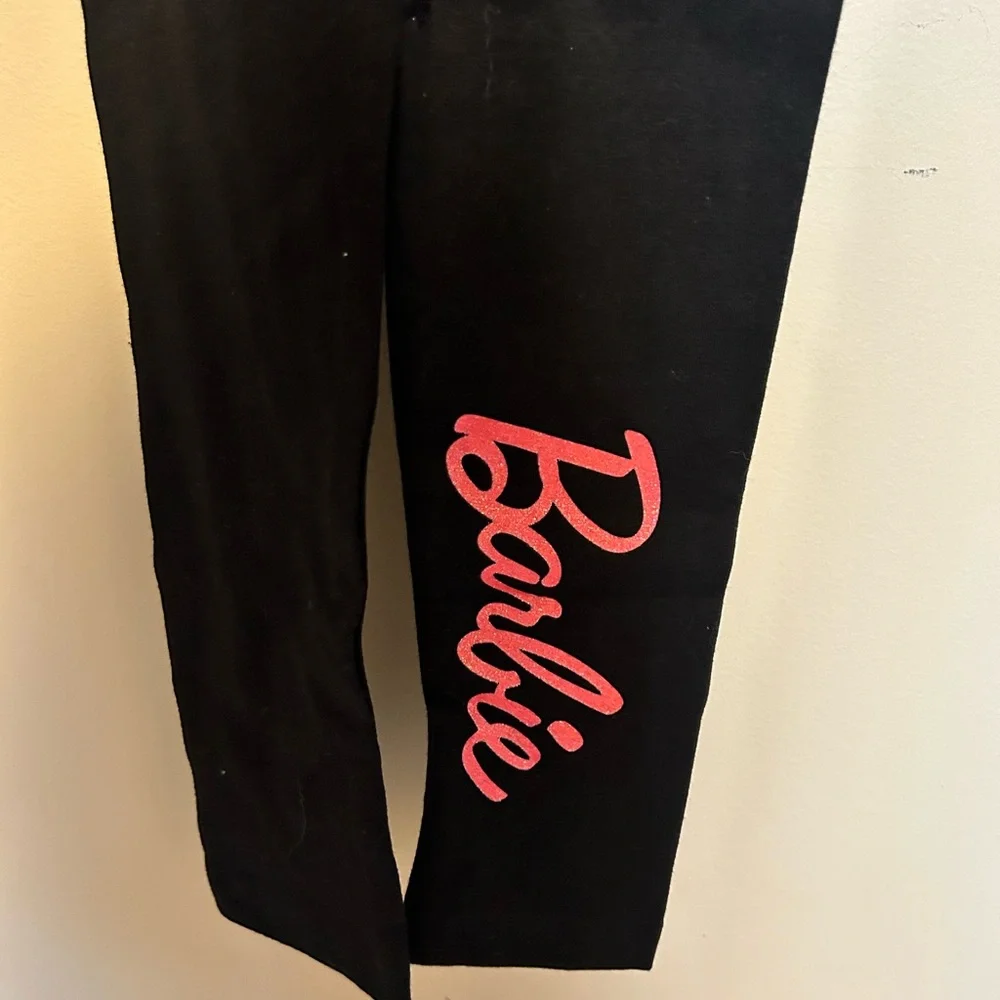 Barbie 5T Fleece Hoodie and Leggings Set
